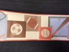 YORK Sumersault BS40 Football Sports balls 6" wall border roll 5 yds Prepasted