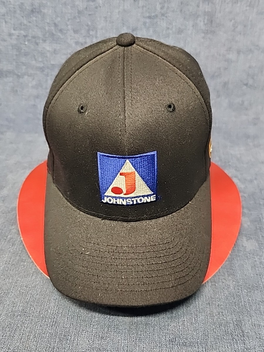 Johnstone Supply Logo Arkema Black Size S-M Flexfit Hat Cap u-12D
