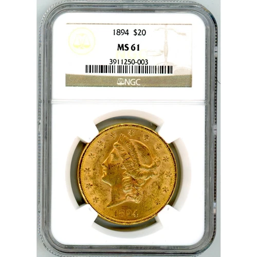1894 $20 Liberty Gold Double Eagle MS-61 NGC