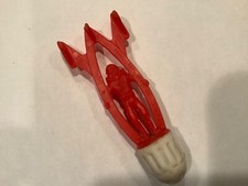 VINTAGE 1950's ROYAL TOT Alien SPACE BOMB Red and White Missile