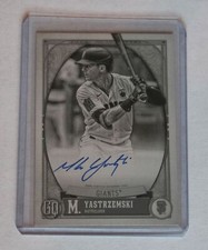 2021 Topps Gypsy Queen Mike Yastrzemski Black & White Auto /50 Giants