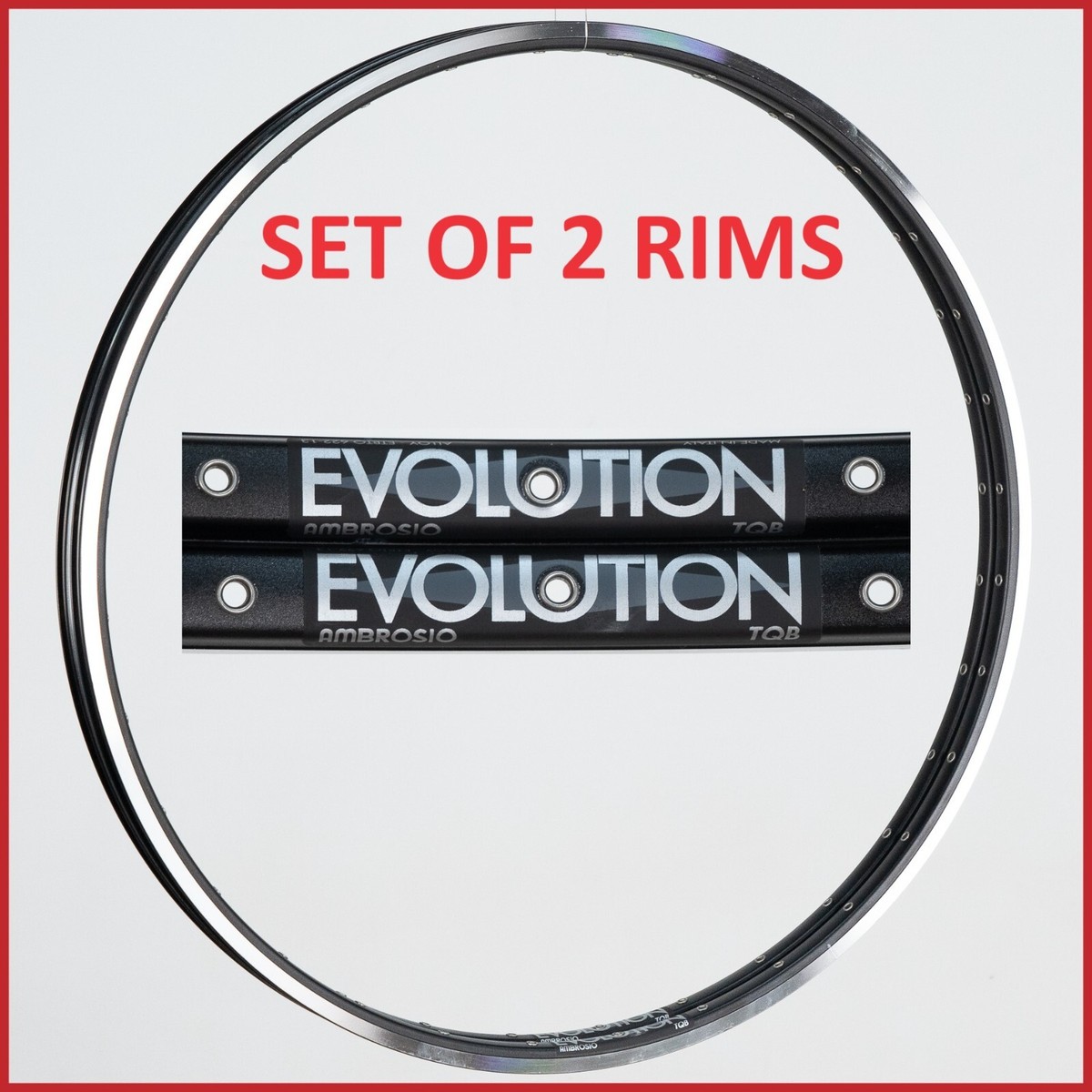 NOS AMBROSIO EVOLUTION CLINCHER RIMS 28