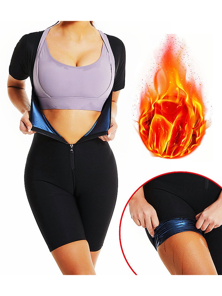 Women's Fitness Sweat Suit Shaping Body Shaping One-piece Body Shaping Suit