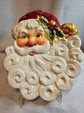 Fitz and Floyd Essentials Christmas Santa Claus Candy Dish