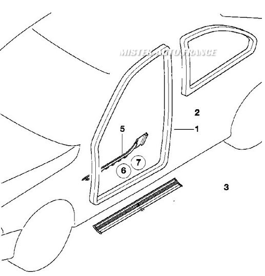 20x Clips De Fixation De Seuil De Porte Rivet Fixe Pour E30 E36