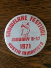 1971 SNOWFLAKE FESTIVAL Pinback Button ~ Austin, Minnesota — photo 7