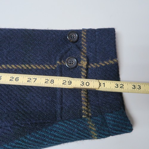 Polo Ralph Lauren Balmacaan Trench Long Coat 44L XL Wool Tartan Belted Jacket - Picture 13 of 14