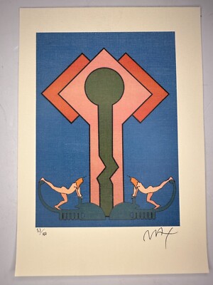 PETER MAX COA Vintage Original Art Print Poster Lithograph Signed Limited 