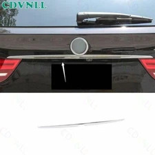 Fit For BMW X5 E70 2008-2013 Silver Steel Rear Tailgate Trunk Lid Strip Trim 1*