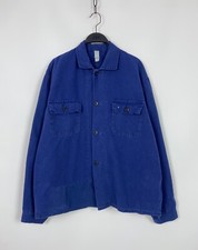 80s Vintage Faded Check Pockets Work Jacket