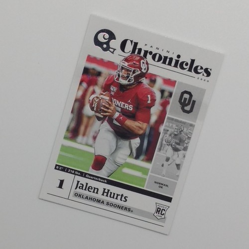 2020 Panini Chronicles Draft Picks Jalen Hurts Rookie RC #14 - Picture 2 of 4