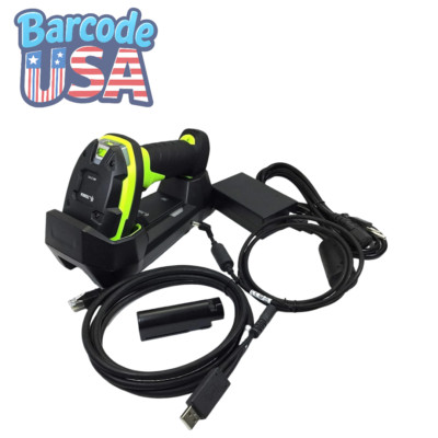  Zebra LI3678-SR3U4210S1W Cordless Rugged Barcode Scanner, Cradle, & Cabling!  