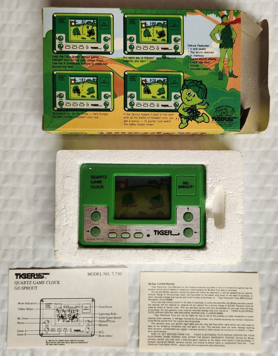 Tiger Electronics Vintage LCD Game Go Sprout Green Giant | eBay Tiger Electronics Vintage LCD Game Go Sprout Green Giant | eBay