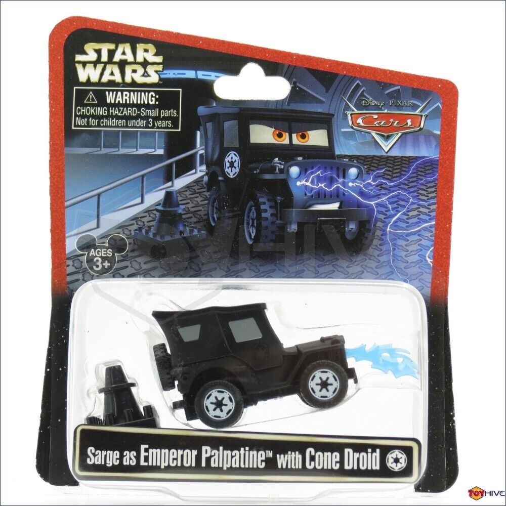 Disney Pixar Cars Sarge as Emperor Palpatine Cone Droid Star Disney Pixar Cars Sarge as Emperor Palpatine Cone Droid Star