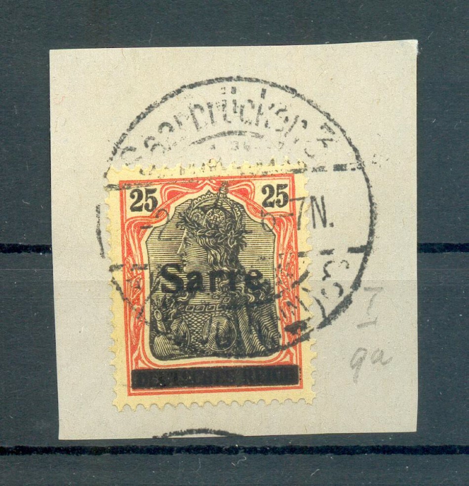 Saar 9aI Beautiful gest. Luxury piece of mail BPP 25EUR (73716)