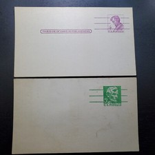 UX48 and UX55 Abraham Lincoln 4 Cent And 5 Cent Postal Cards