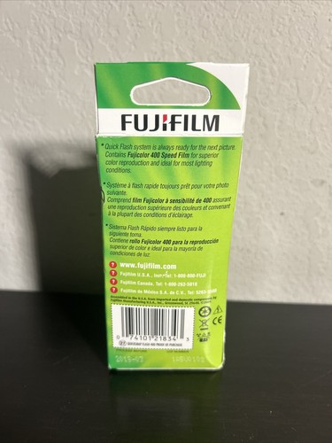 Fujifilm Fuji Quicksnap 400 Single Use Disposable 35mm Camera with Flash - Picture 2 of 2
