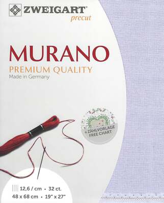 Zweigart Precut Murano 32 count Lavender 3984/5120