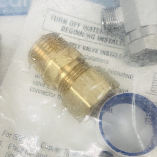 Toilet Connection Kit With 1/2 Turn Valves Brass Fittings And EZ Connect Lines - Picture 6 of 14