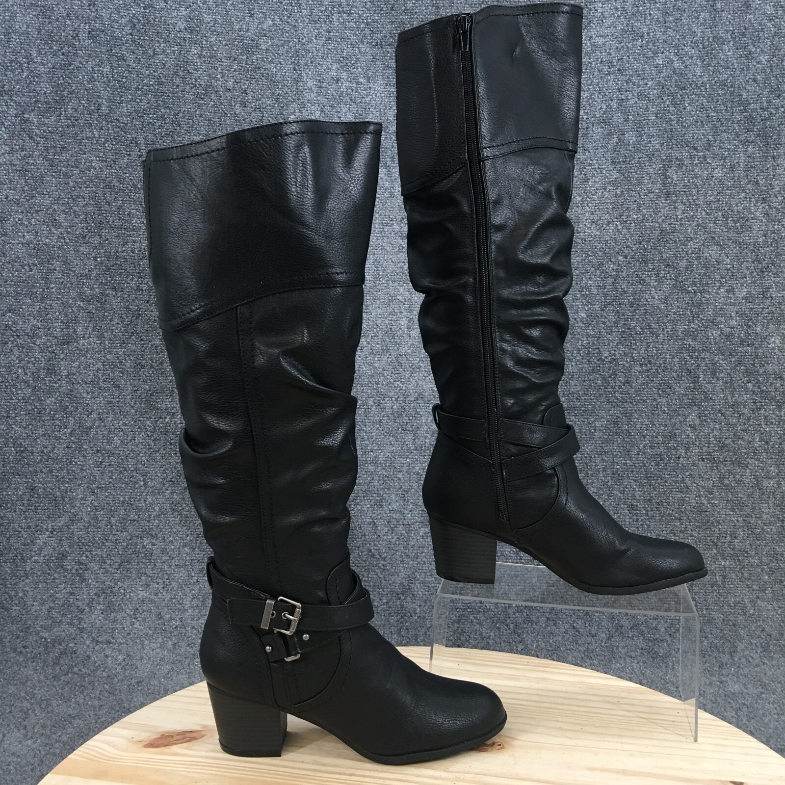 Indigo Rd Tall Boots Women 8M Black 