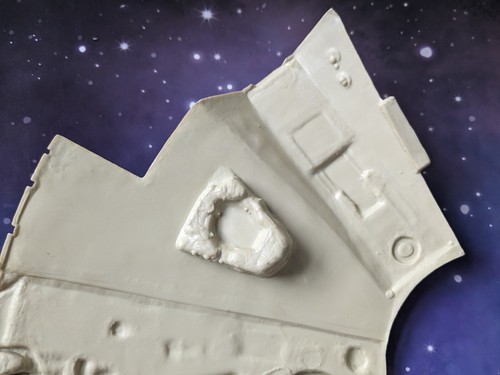 Star Wars Millennium Falcon Kenner Top Roof Canopy Cover Spares Parts Vintage - Picture 6 of 9