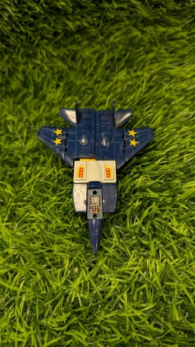 Gobots Blue Leader 1 1985 Bandai Transforming Toy MR-25 Jet Plane Incomplete