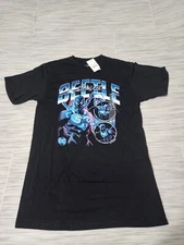 NWT Blue Beetle DC Comic Graphic Black T-Shirt Adult Size M