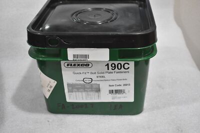 FLEXCO 190C QUICK-FIT STEEL BOLT SOLID PLATE FASTENERS (100 SETS)