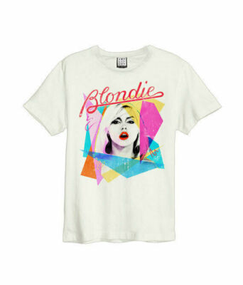 Amplified Debbie Harry Ahoi 80s Herren Vintage Weiß T-Shirt Deborah Harry Tee