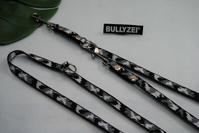 EXTRA LANGE verstellbare V-Leine Schneetarn 5m x 15mm Colli Dackel Jack Russell