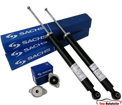 2x SACHS Stoßdämpfer + Domlager hinten für Mercedes Benz Klasse GLK X204 
