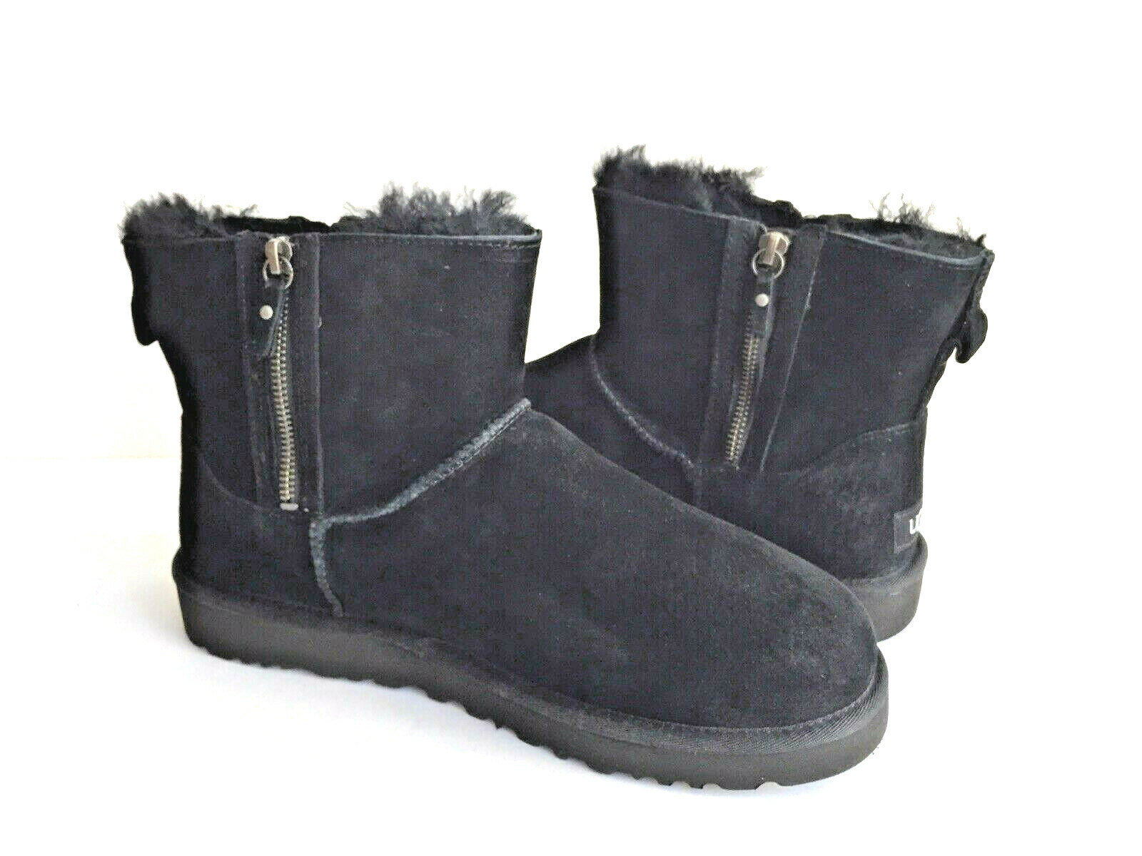 UGG CLASSIC MINI DOUBLE ZIP BLACK WATER 