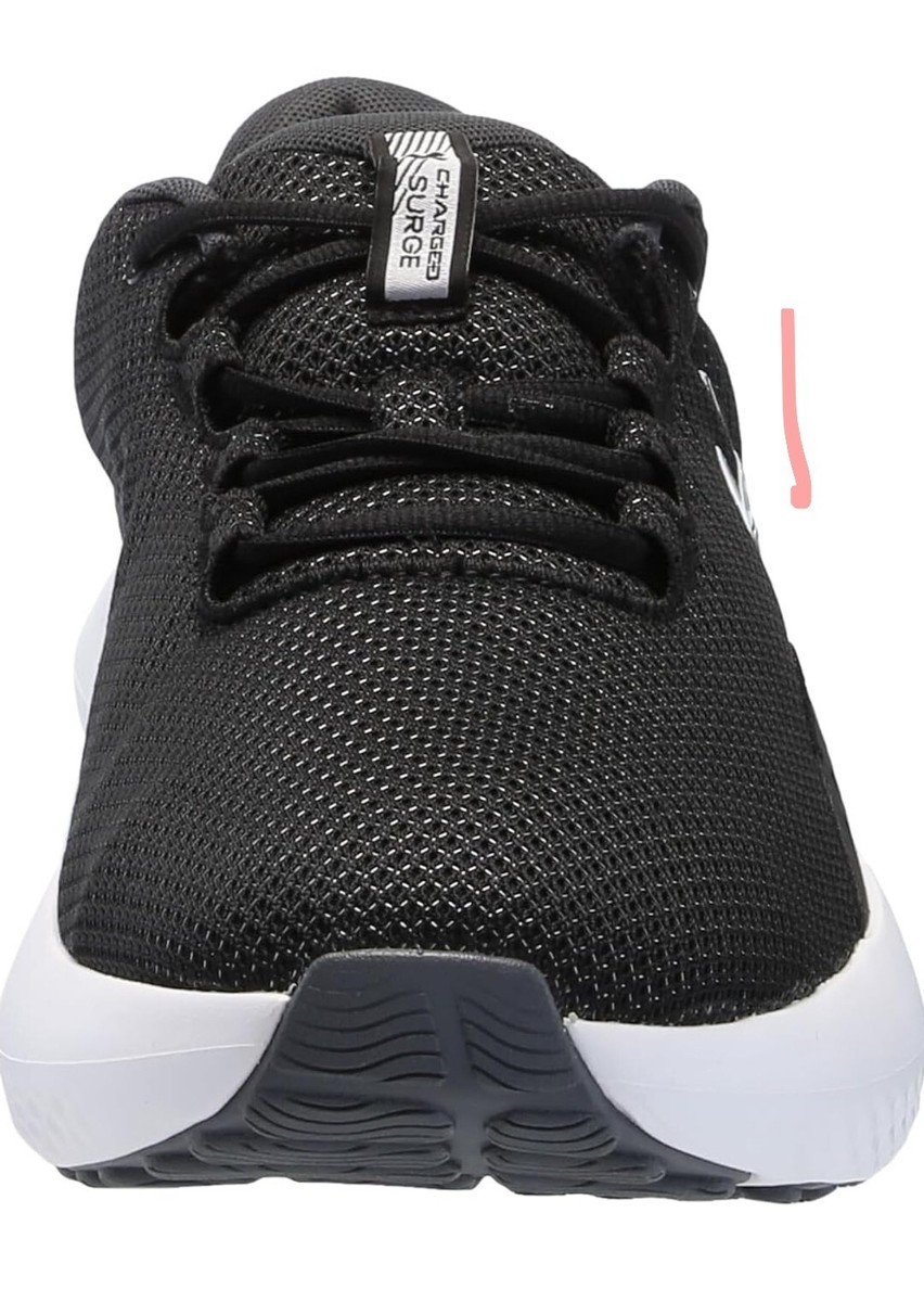 UNDER ARMOUR::スニーカー:24.5[RESALE] Under Armour Men's Charged Surge 4 Shoes BLACK Size 9.5 4E