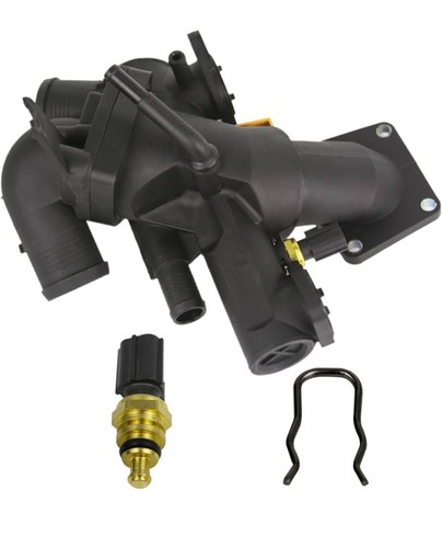 Engine Coolant Thermostat Housing &Sensor for 06-10 Jaguar S-Type XJ8 XF 4.2L NA - Picture 1 of 7