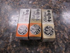 Lot of 3 Vintage GE Electronic Tubes - Multiple Models - KK22