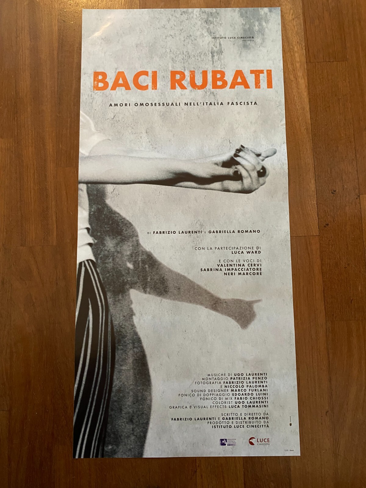 Locandina originale film Baci rubati (2019) - Regia di Fabrizio Laurenti, Gabriella Romano