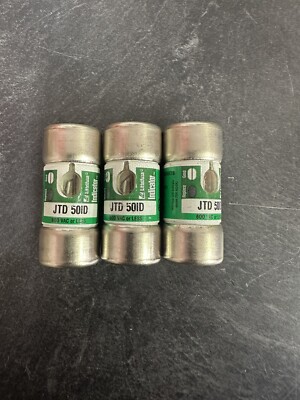 LOT OF 3 - Littelfuse JTD 50 Class J Time-Delay Fuse 50A 600VAC 300VDC - NEW!