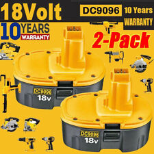 2-PACK NEW 18V For Dewalt 18 VOLT XRP DC9096 DC9098 NiMh Battery DC9099 US STOCK
