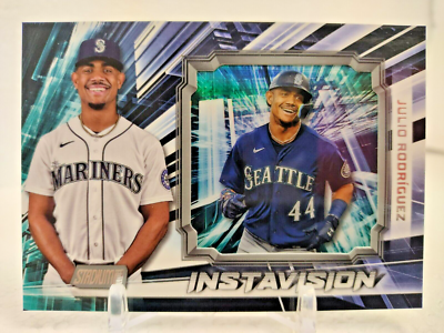 【美品】Julio Rodriguez_オンカードサイン_マリナーズ JULIO RODRIGUEZ 2023 Topps Stadium Club INSTAVISION SSP Case Hit 1