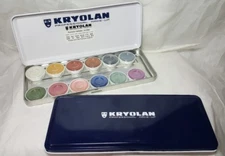 Kryolan Supracolor Interferenz 12 Color Palette 5044 Stage Film Theater *READ*