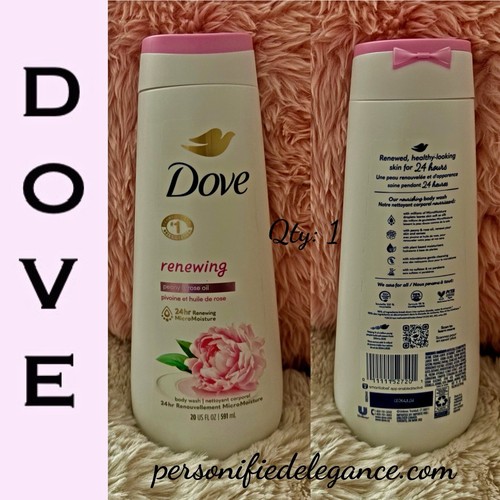 NEW Dove Renewing Peony & Rose Oil 24 Hr MicroMoisture Body Wash 20 fl oz