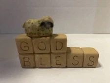 Suzi Skoglund Sheep God Bless Resin Figurine