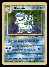 Blastoise Base Set Holo Rare,Holo,Iconic 002/102 MPA