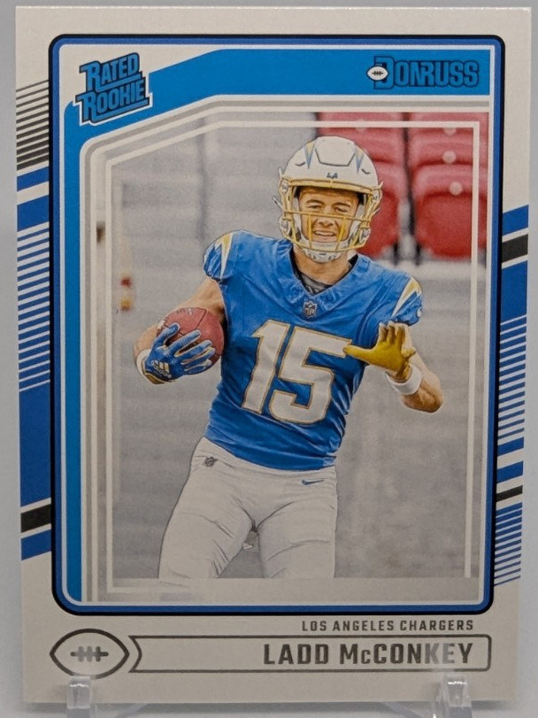 🏈2024 Panini Donruss Football Ladd McConkey #328 Rated Rookie (RC) - Chargers🏈