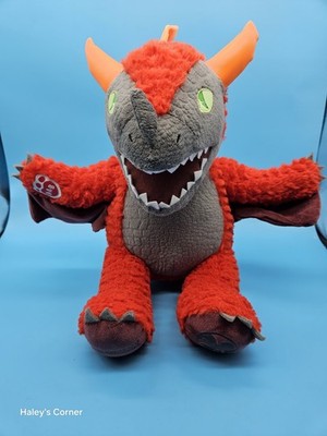Build A Bear Great Wolf Lodge MagiQuest Charlock MagicQuest Red Dragon Plush 16 