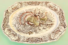 Johnson Brothers His Majesty Turkey Platter – 20” XL Oval England Staffordshire