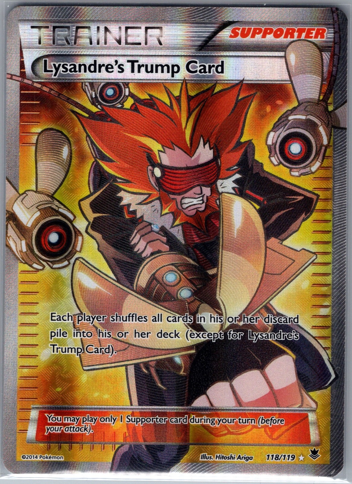 Lysandre's Trump Card 118/119 Full Art - Phantom Forces - Pokemon Card - NM
