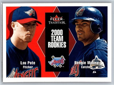 2000 Fleer Tradition Update Bengie Molina Lou Pote Rookie Anaheim Angels RC #U21
