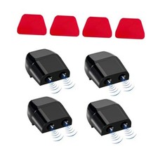 4PCS Deer Whistles for Car, Automotive Save a Deer Whistles to 4 PCS Black