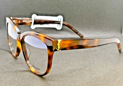 Saint Laurent Eyeglasses Frames M108 007 Havana YSL Cat Eye 5516-140 Designer